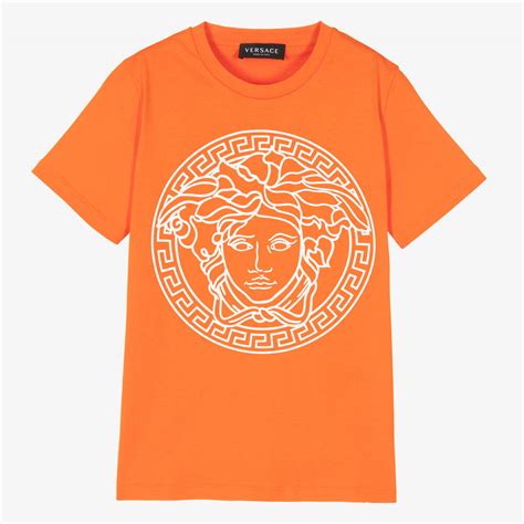 versace orange shirt